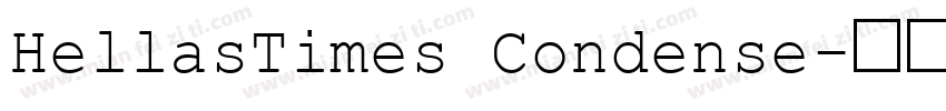 HellasTimes Condense字体转换